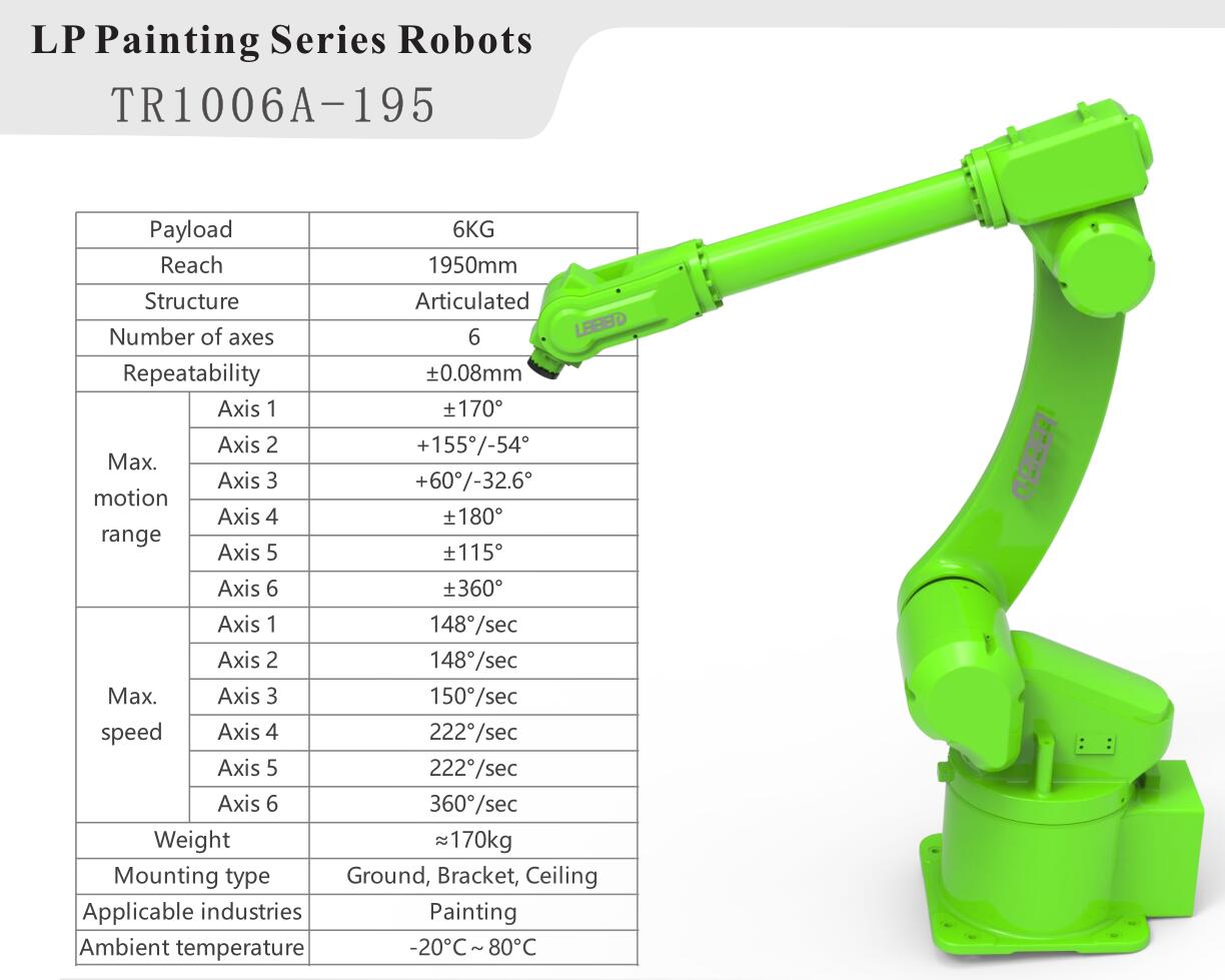 Payload 6kg 6 Axis Robot Arm 