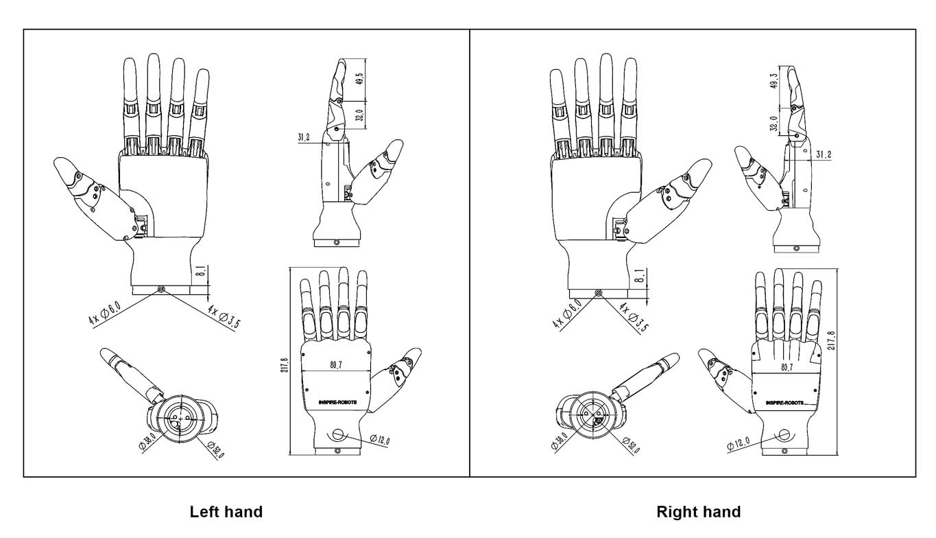 ロボット人間の手